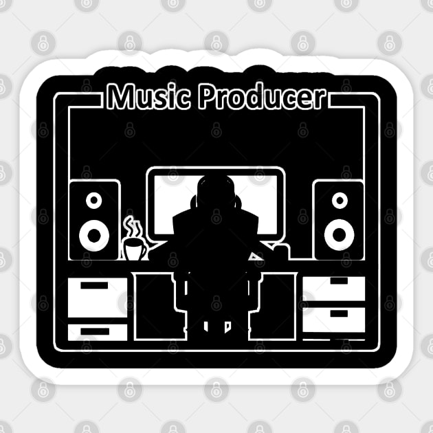 Electronic Music Producer - Beatmaker Sticker by Mewzeek_T